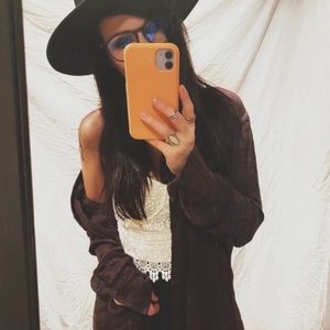 rustic gypsy vibes oversized button up